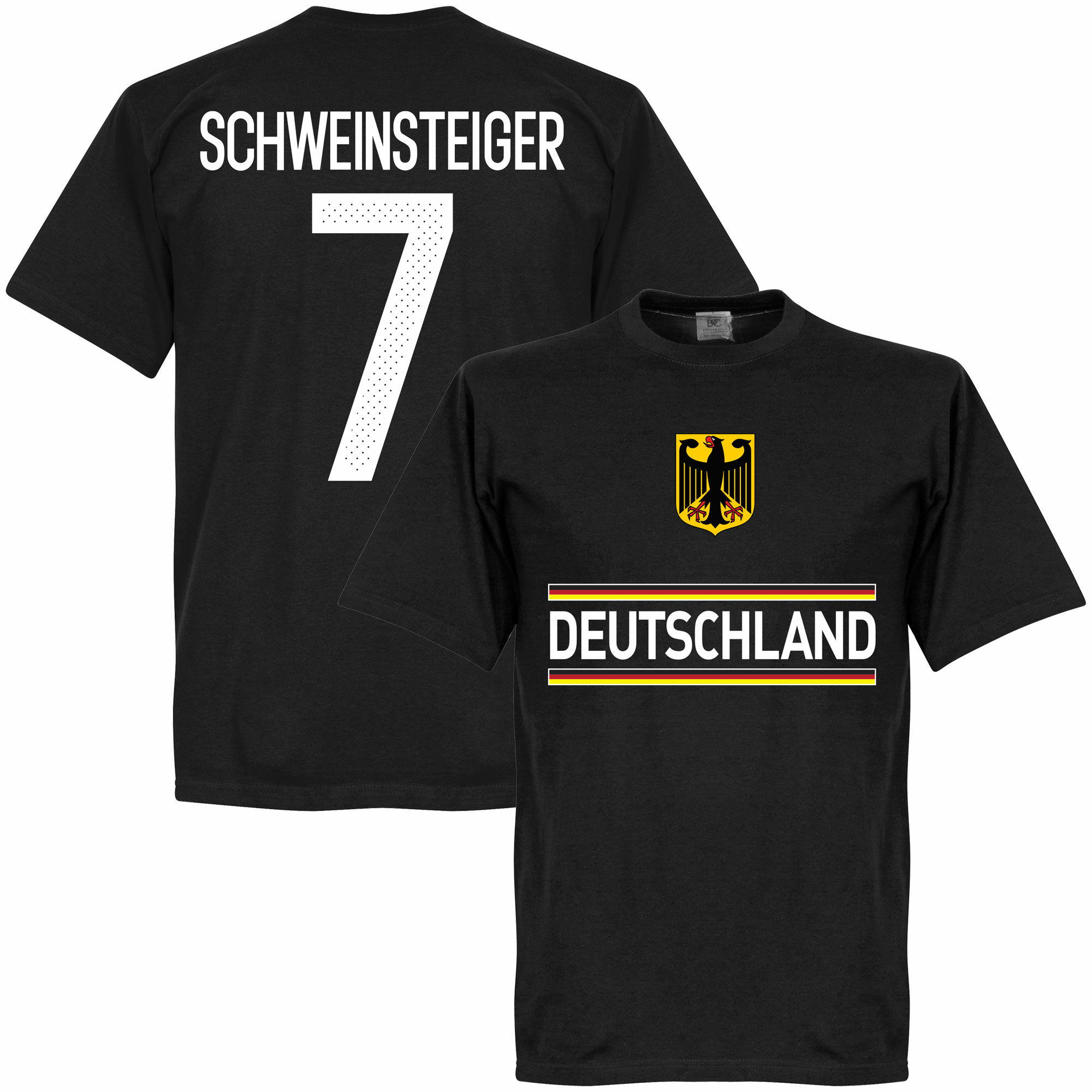 Německo - Tričko - Bastian Schweinsteiger, číslo 7, černé
