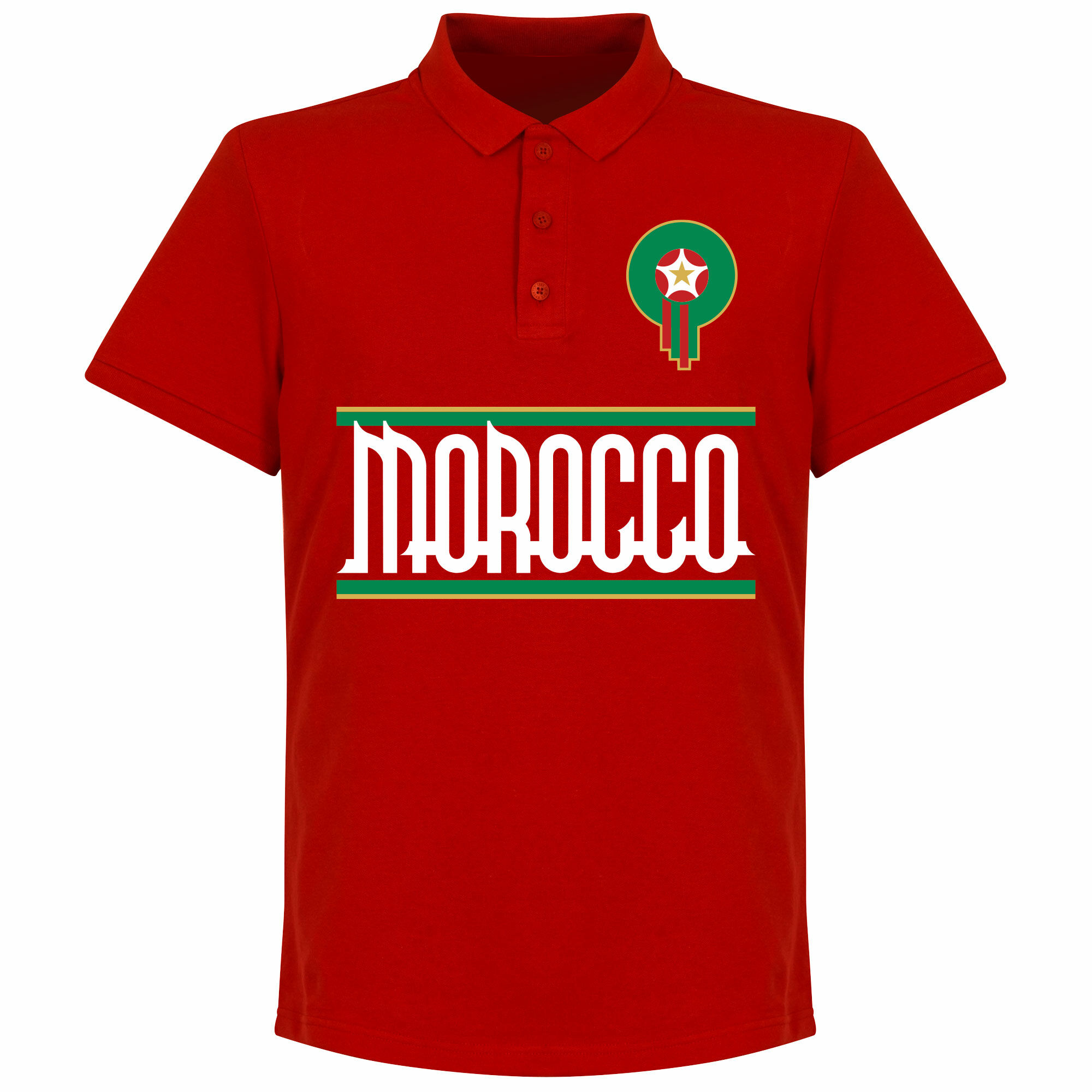 Maroko - Tričko s límečkem - červené