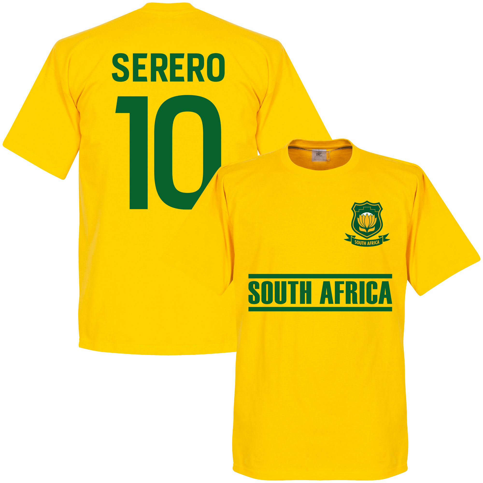 Jihoafrická republika - Tričko - žluté, Thulani Serero, číslo 10