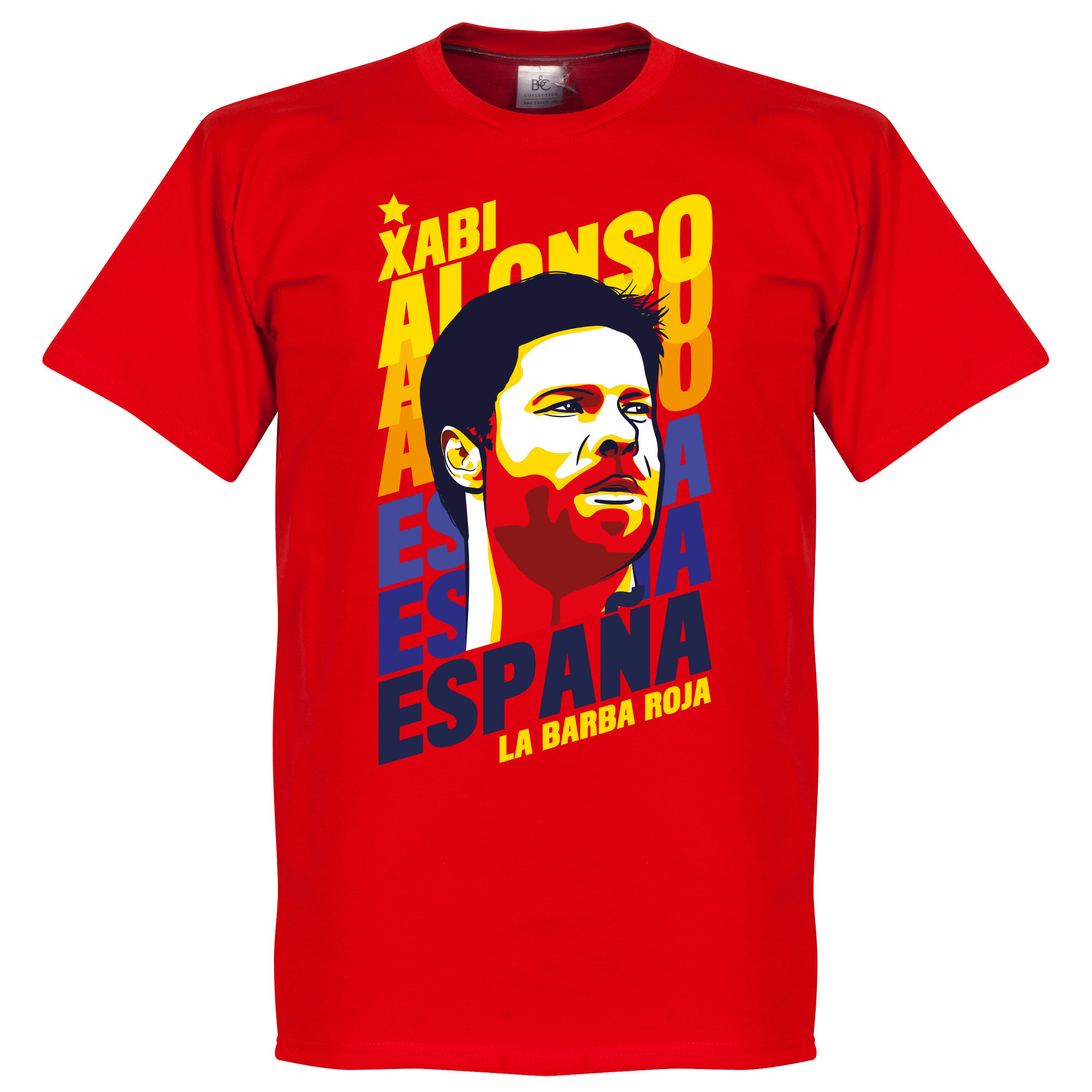 Španělsko - Tričko "Portrait" - červené, Xabi Alonso