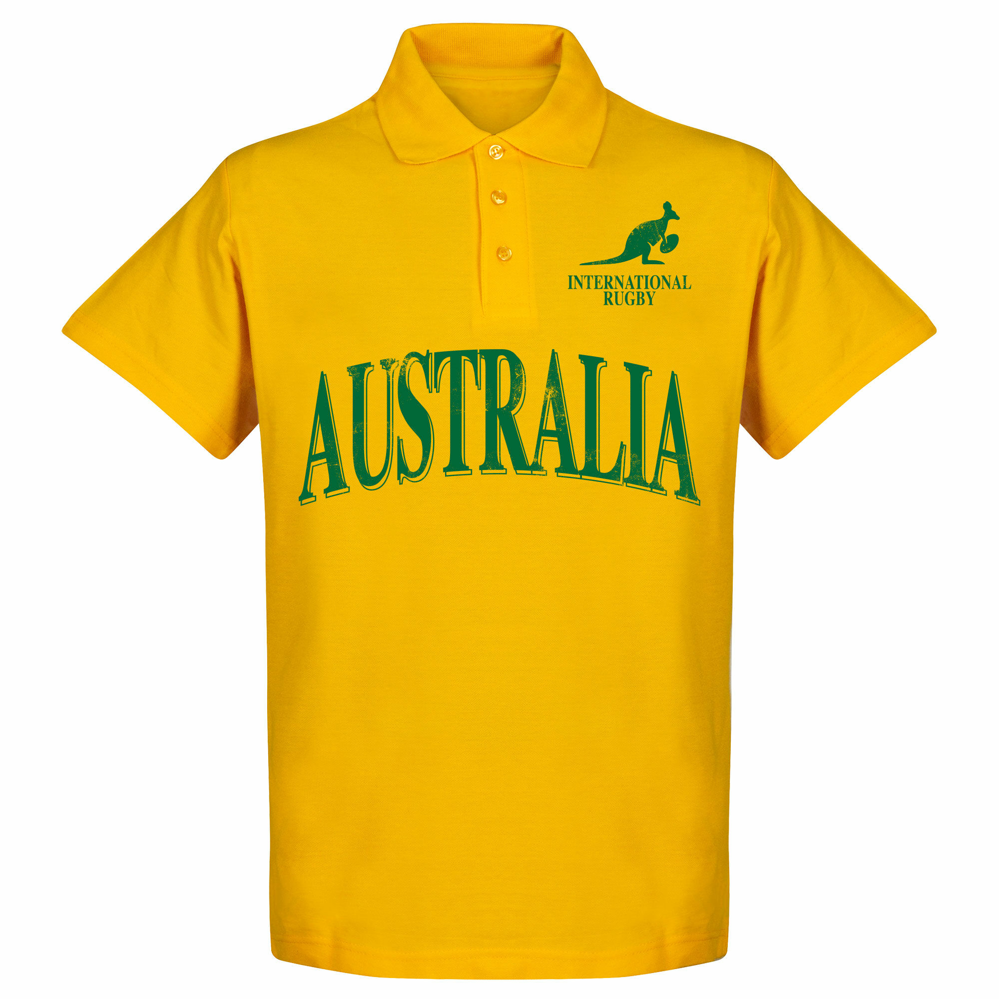 Austrálie - Tričko s límečkem "Rugby" - žluté