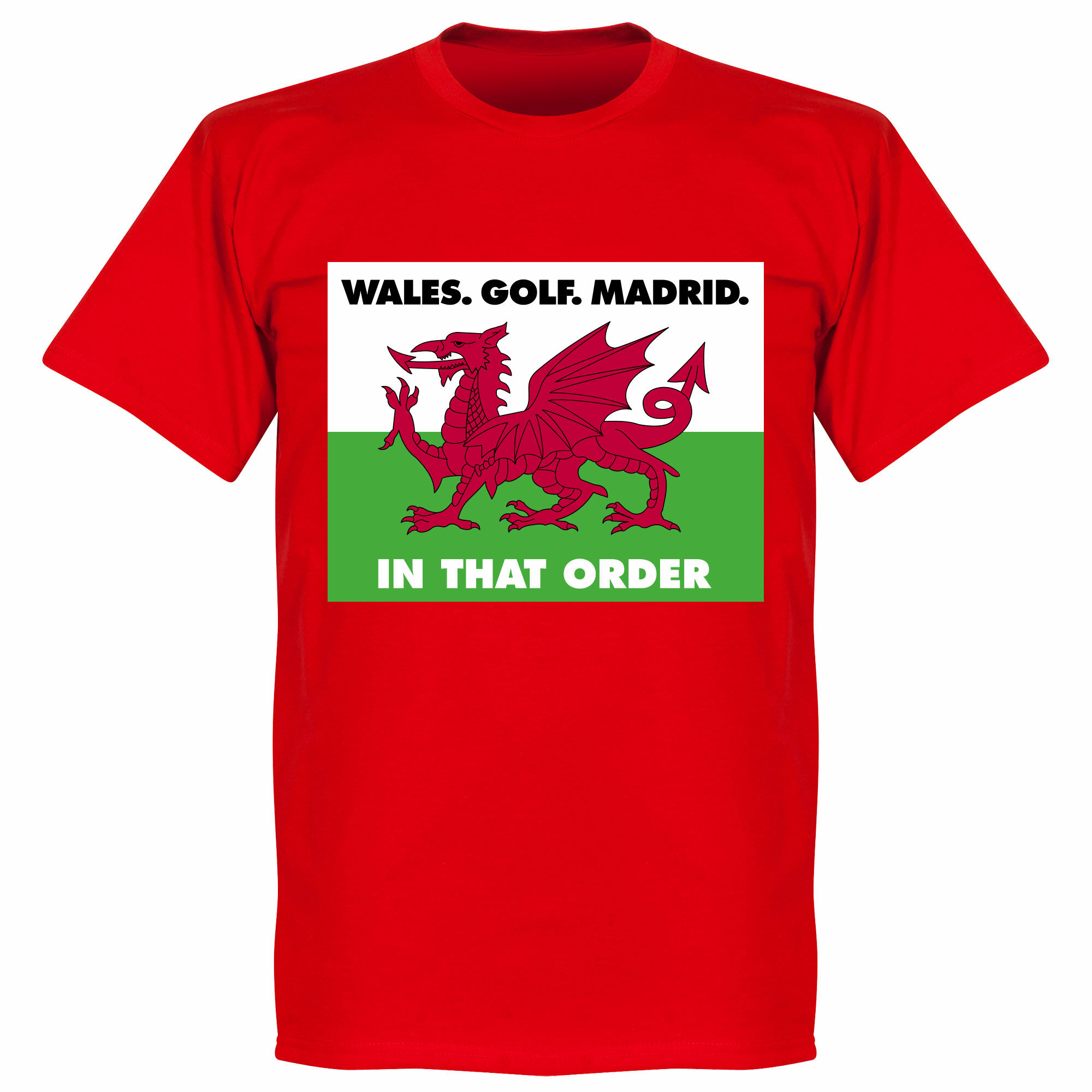 Tričko "Wales, Gold, Madrid. In That Order" dětské
