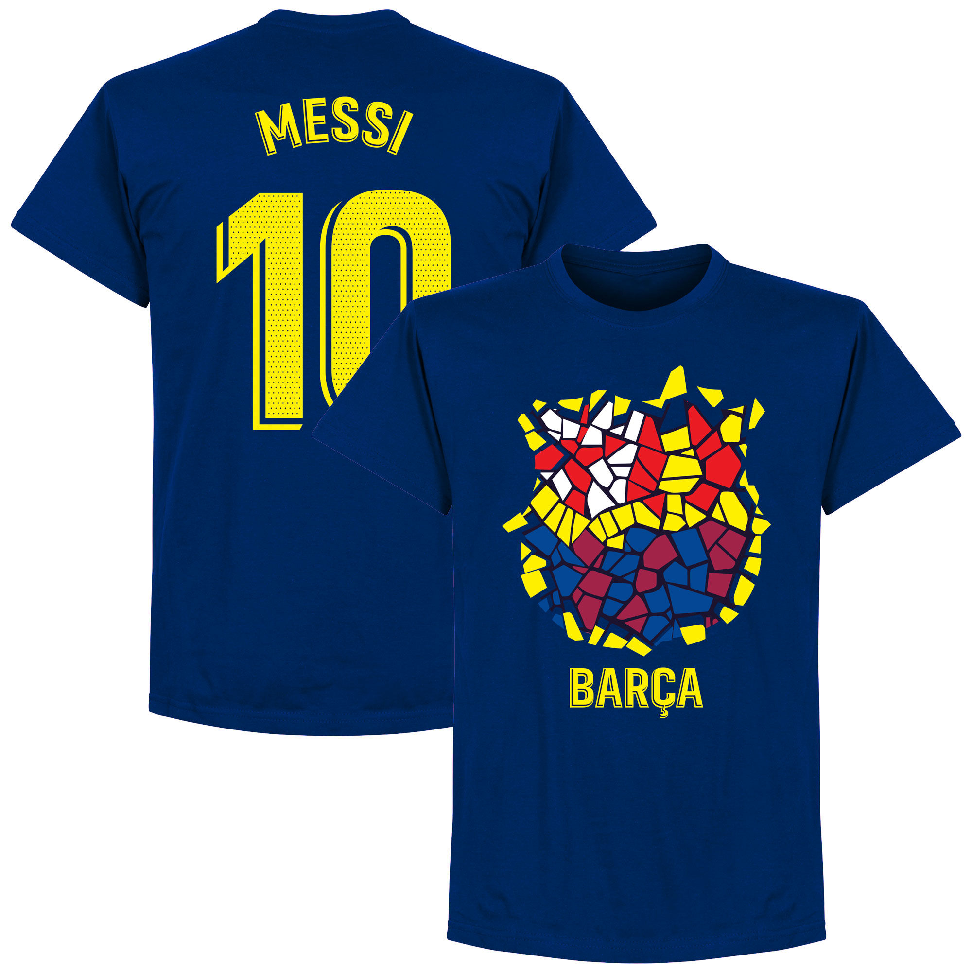 Barcelona - Tričko "Gaudi Crest" - číslo 10, Lionel Messi, modré