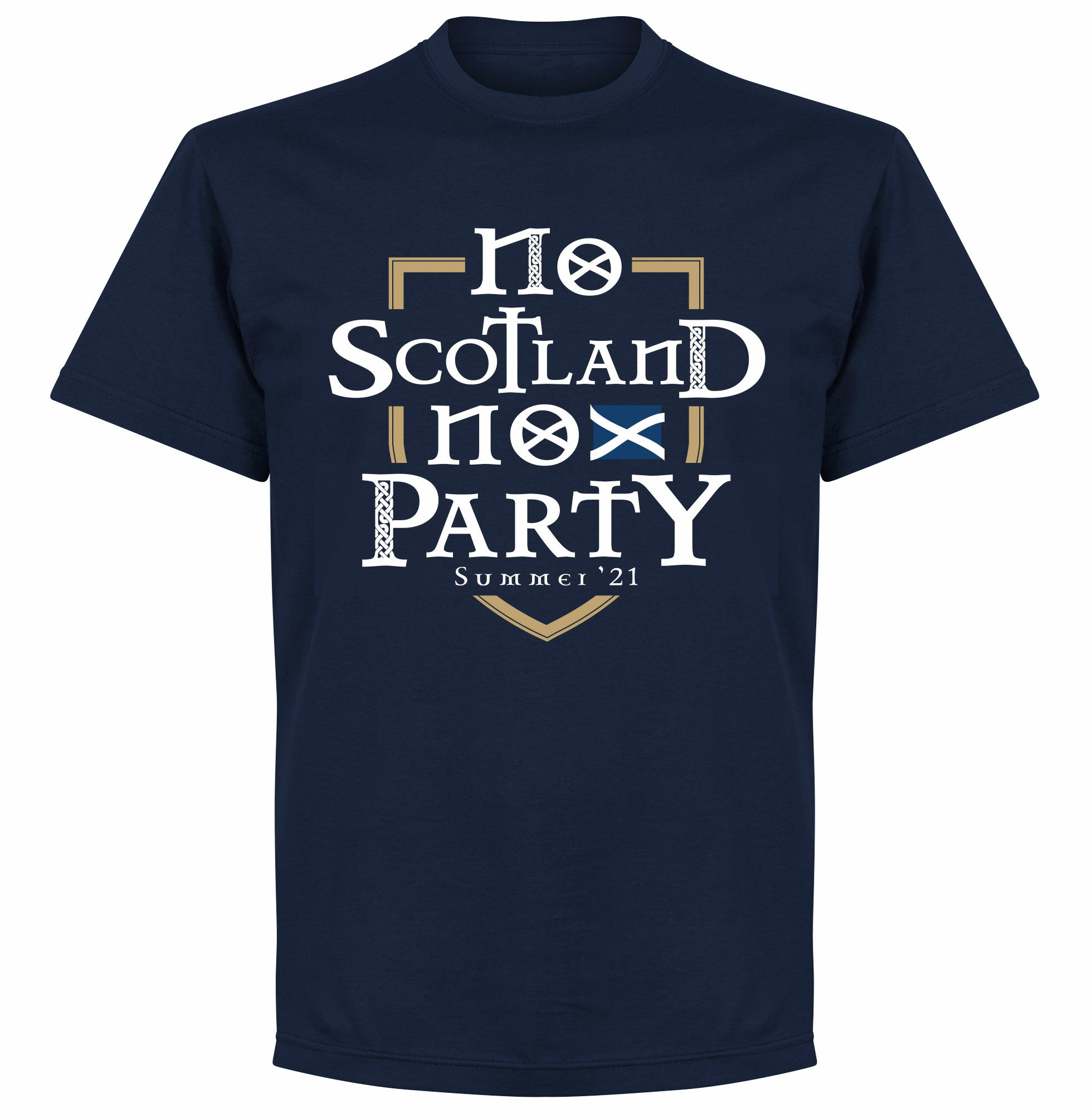 Skotsko - Tričko "No Party" dětské - modré