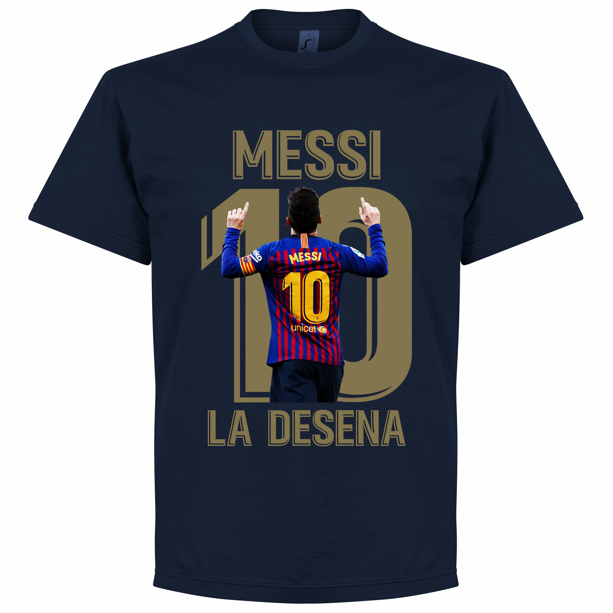 Barcelona - Tričko "La Desena" - Lionel Messi, modré