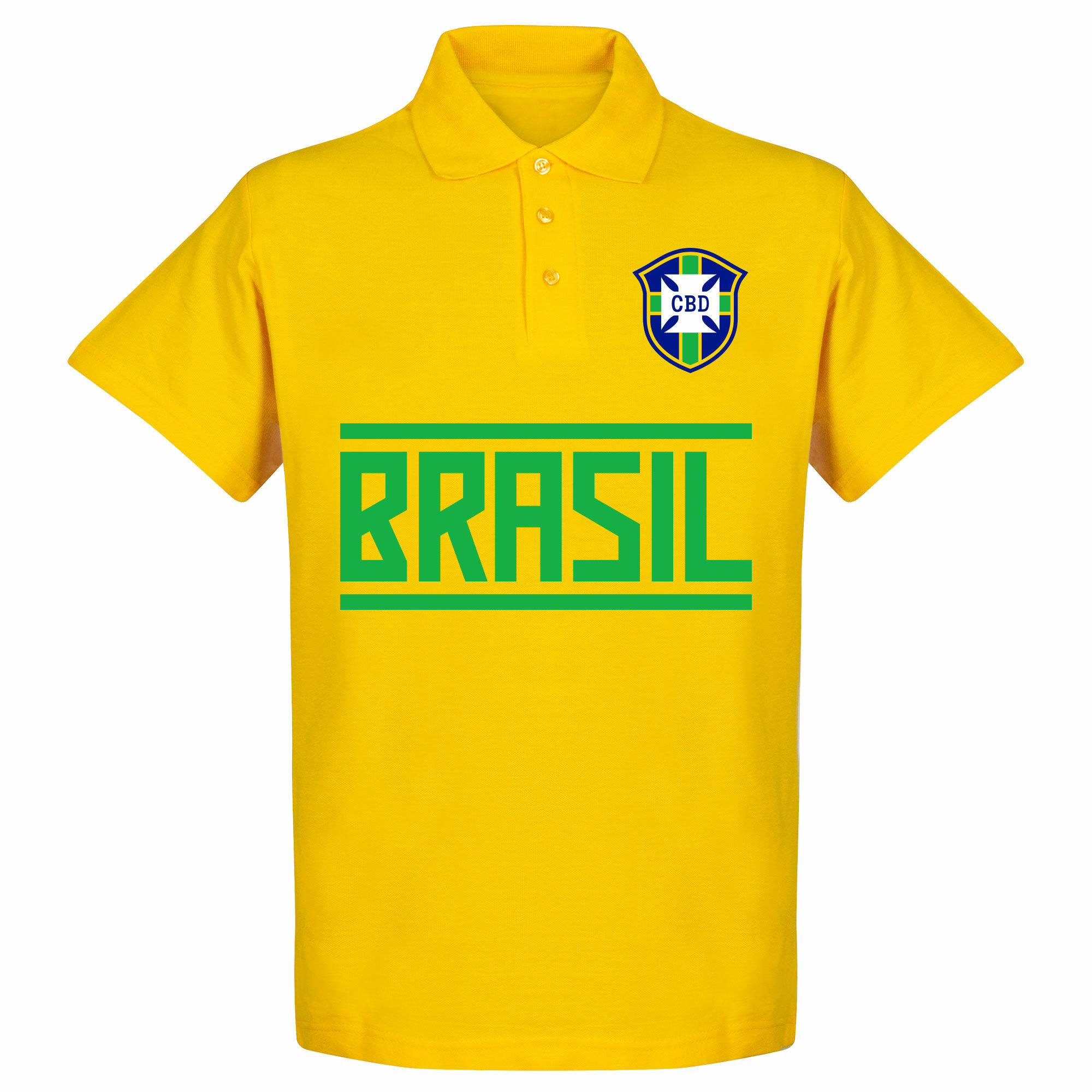 Brazílie - Tričko s límečkem - žluté