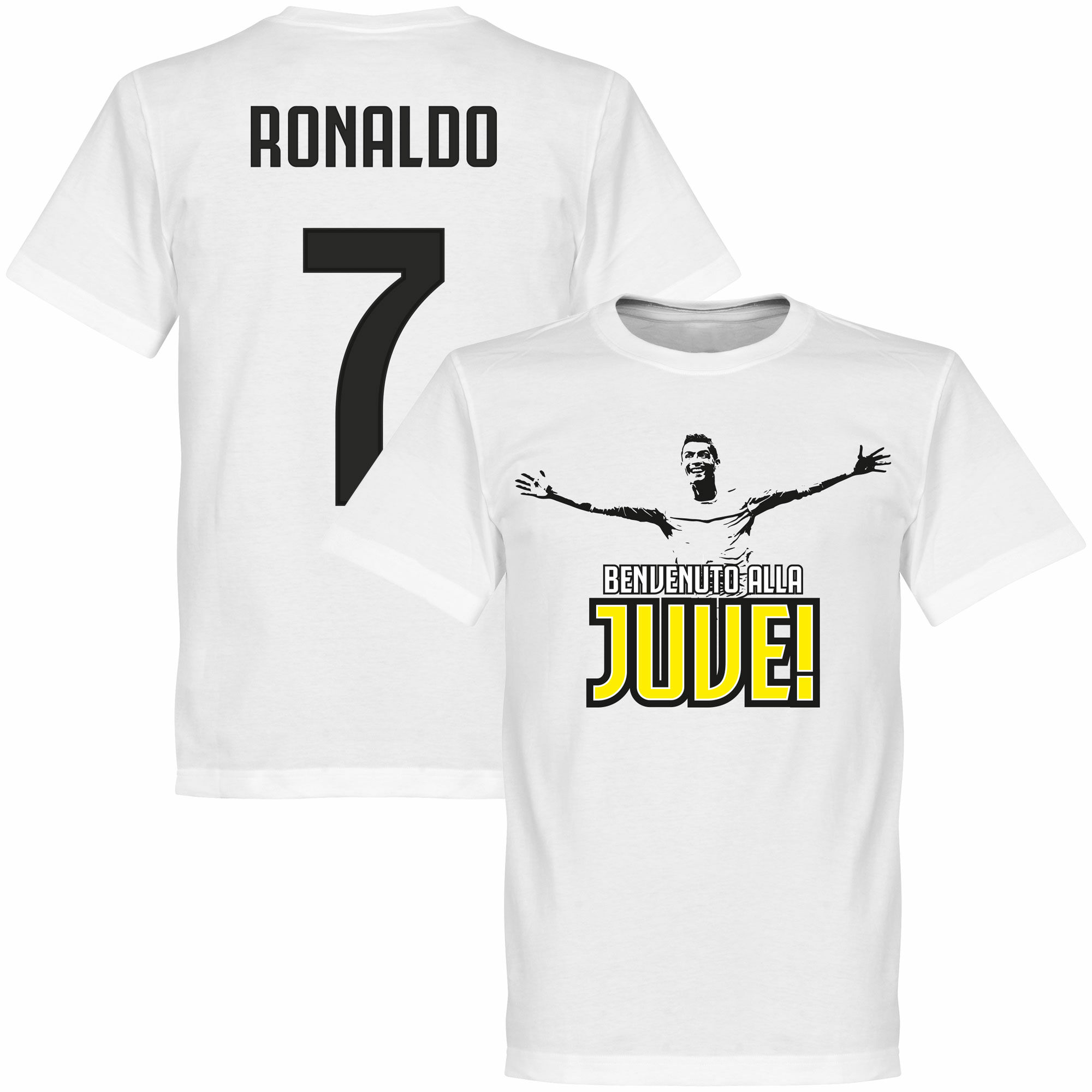 Juventus FC - Tričko "Welcome To" - bílé, Ronaldo