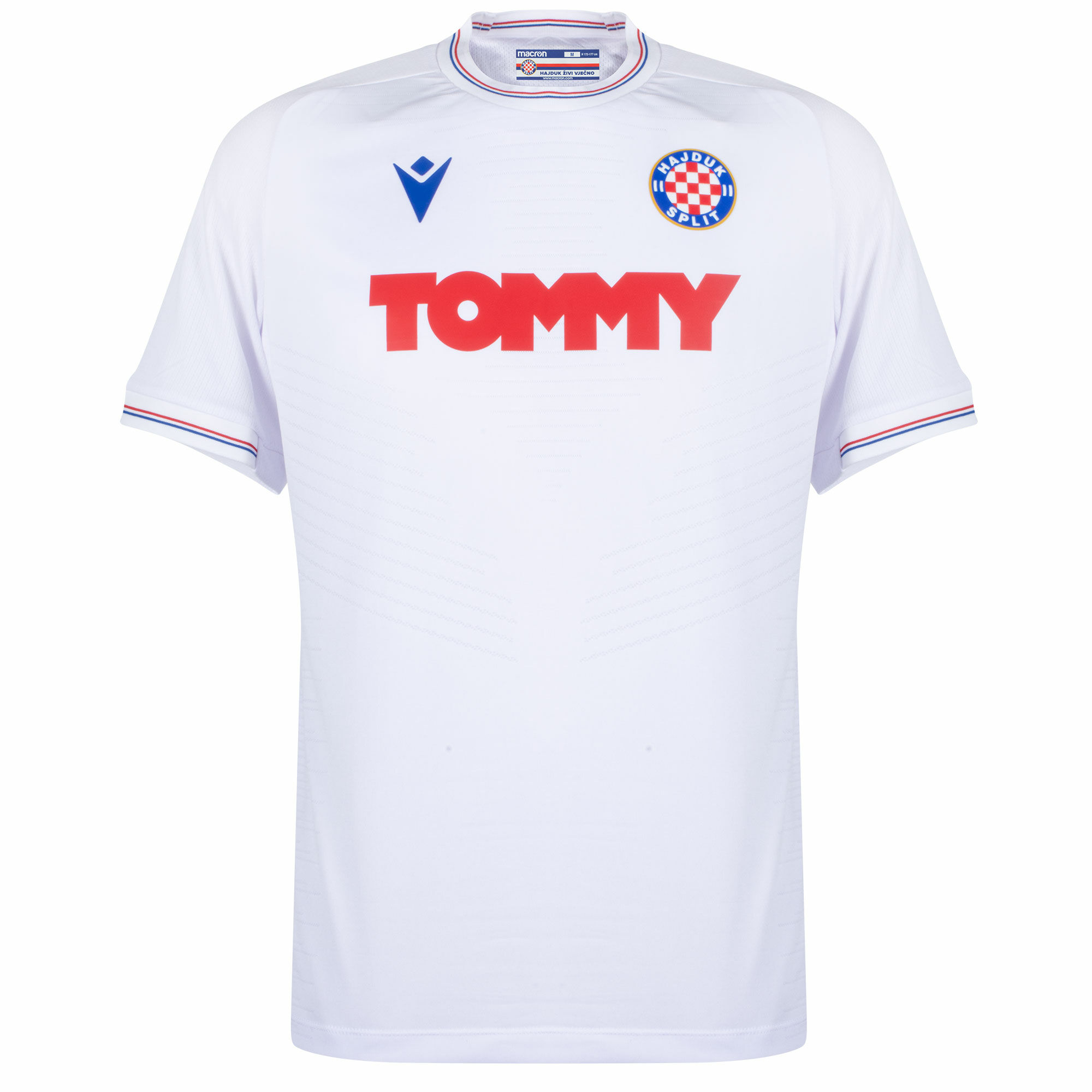 Macron, Hajduk Split Home Shirt 2023 2024 Adults, White