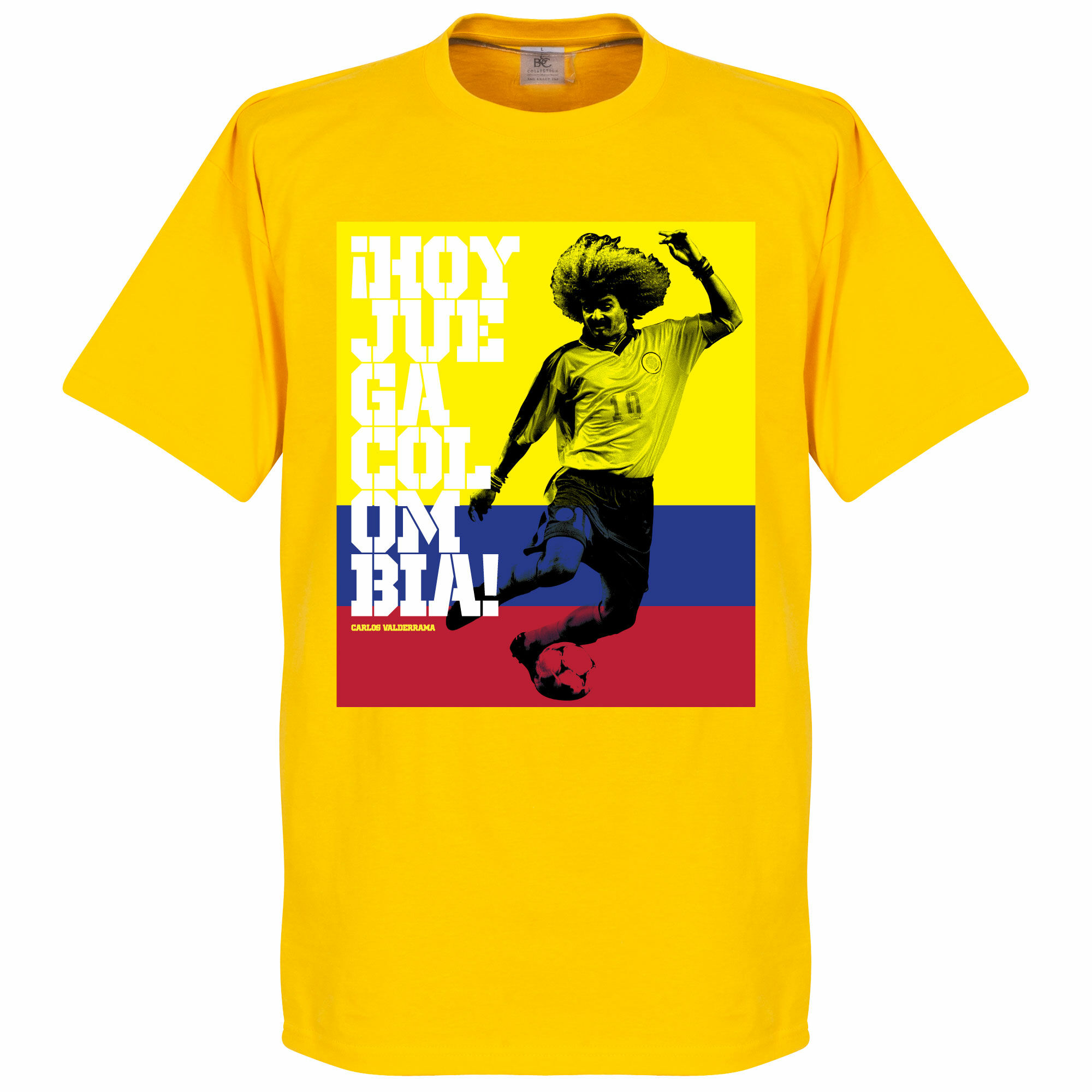Kolumbie - Tričko - žluté, Carlos Valderrama