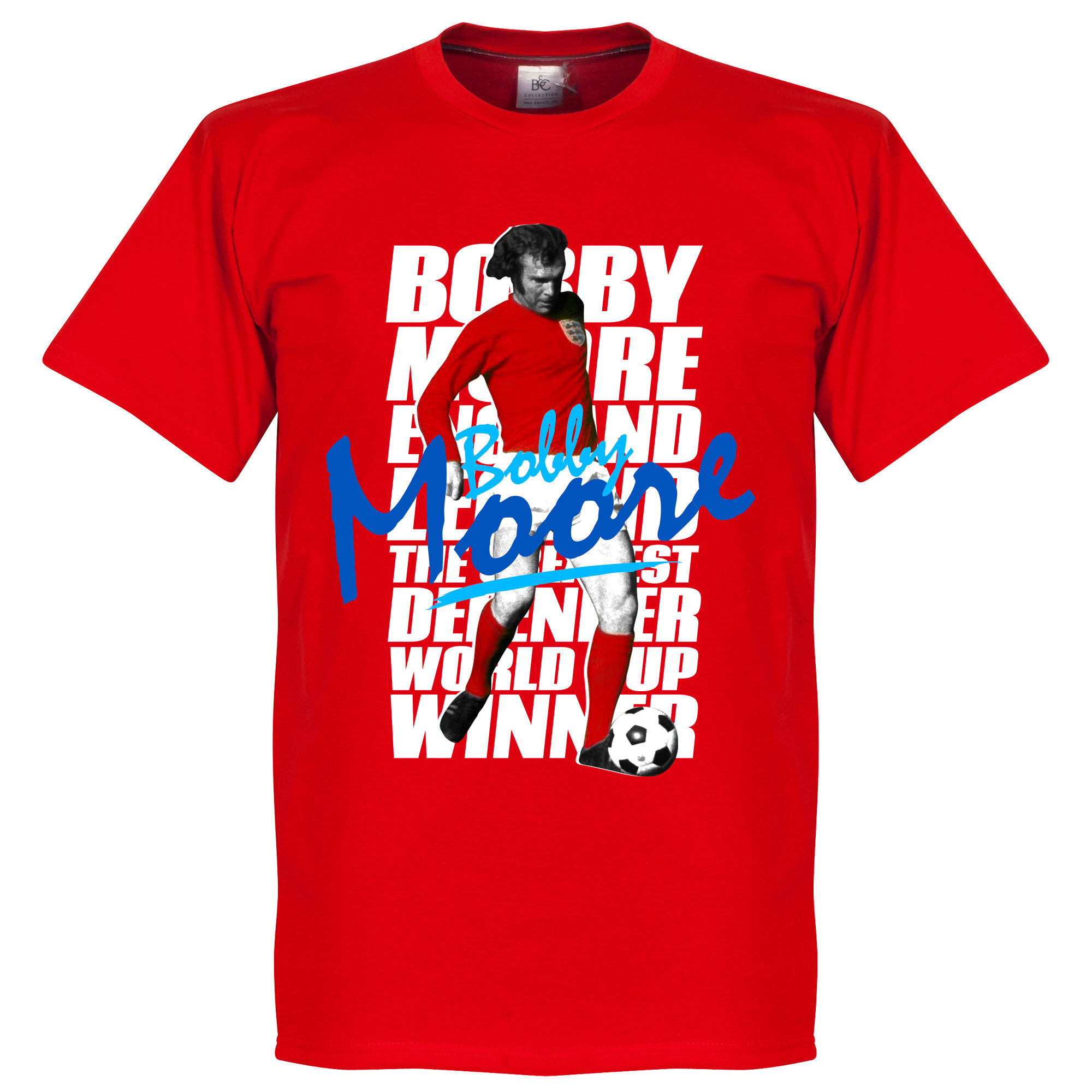 Anglie - Tričko "Legend" - červené, Bobby Moore