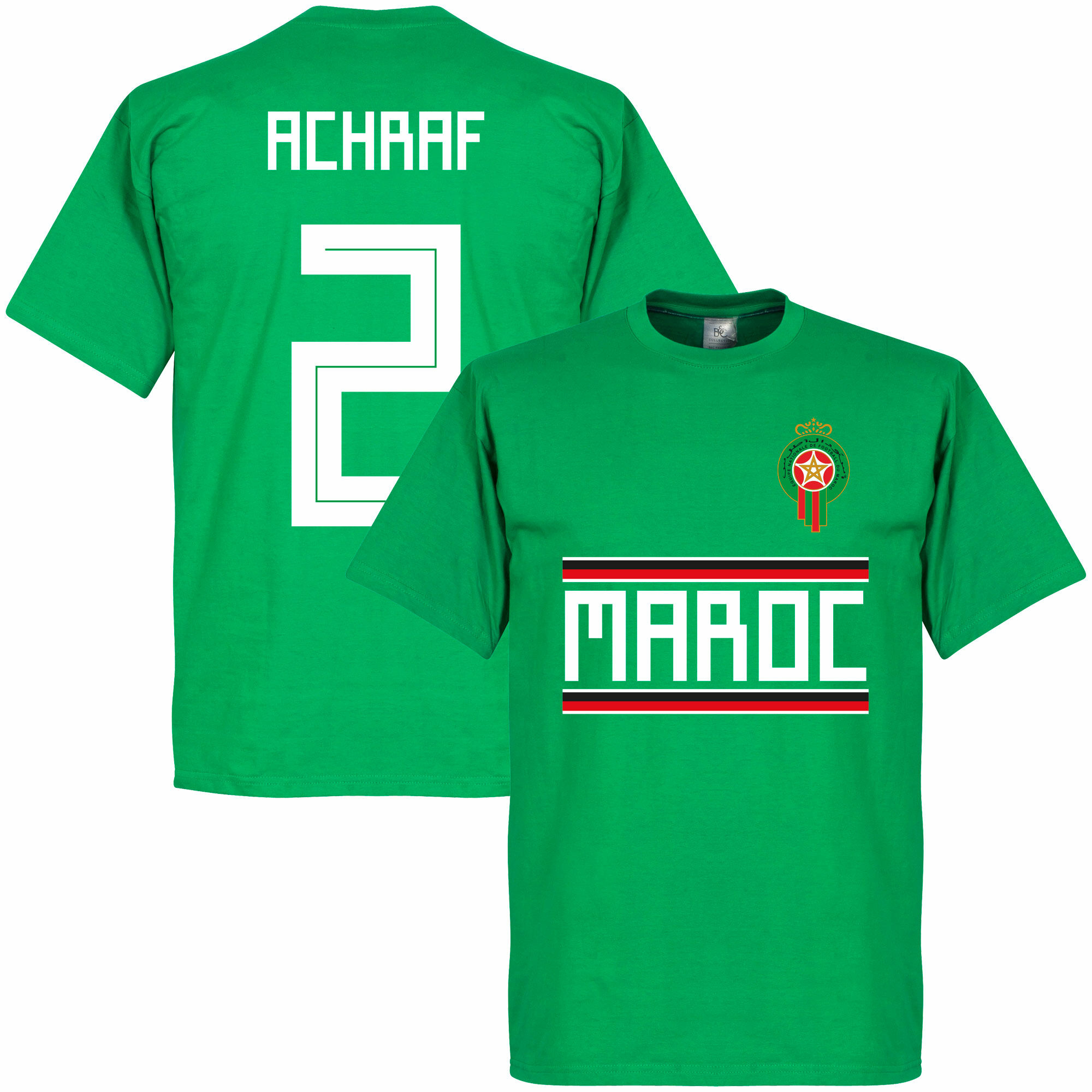 Maroko - Tričko - Achraf Hakimi, zelené, číslo 2