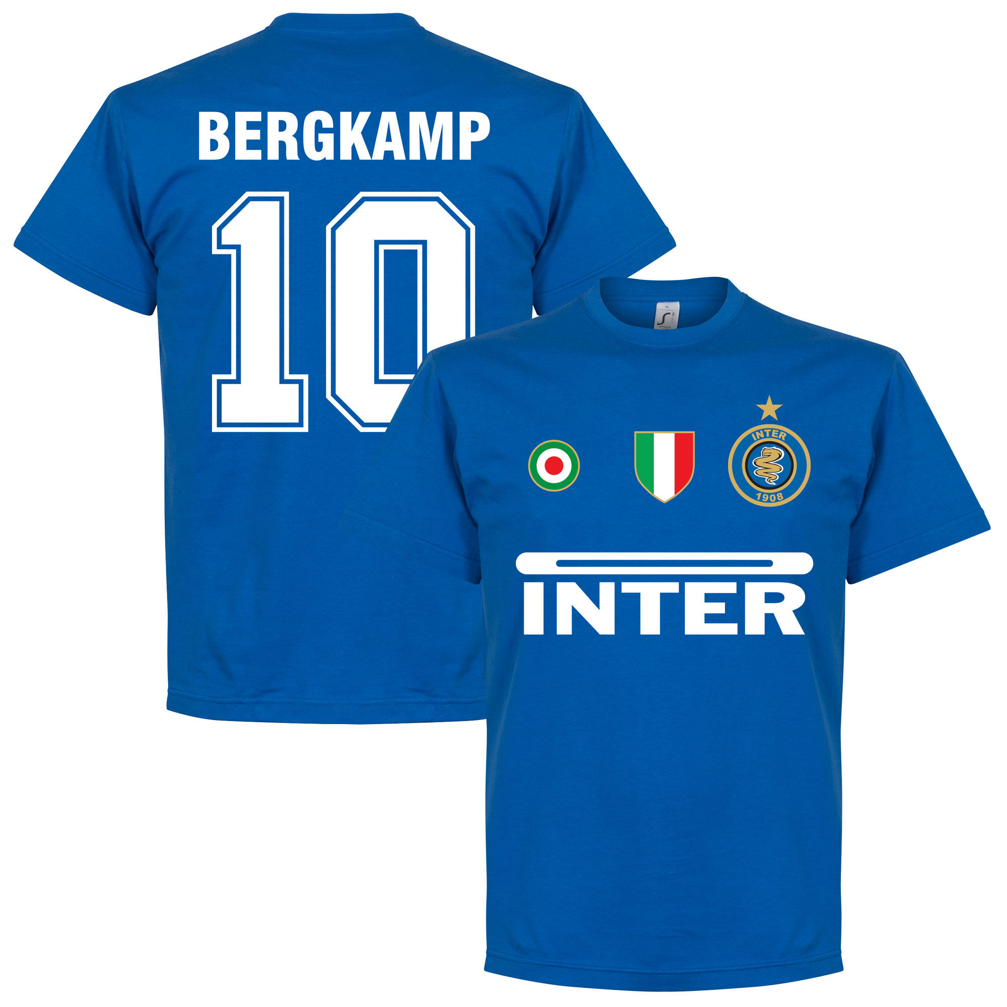 FC Inter Milán - Tričko - číslo 10, Dennis Bergkamp, modré