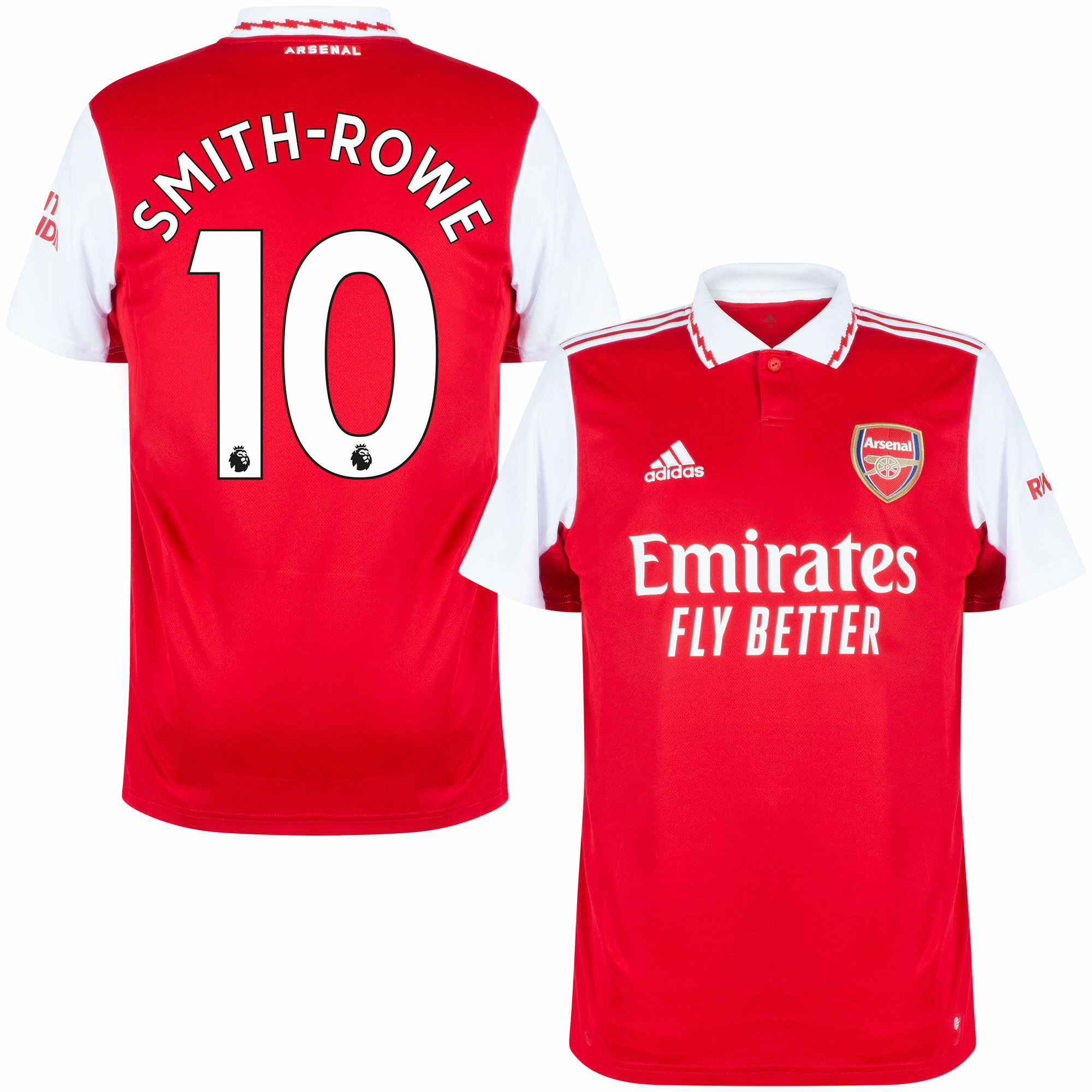 Arsenal - Dres fotbalový - Emile Smith Rowe, číslo 10, červený, Premier League, domácí, sezóna 2022/23
