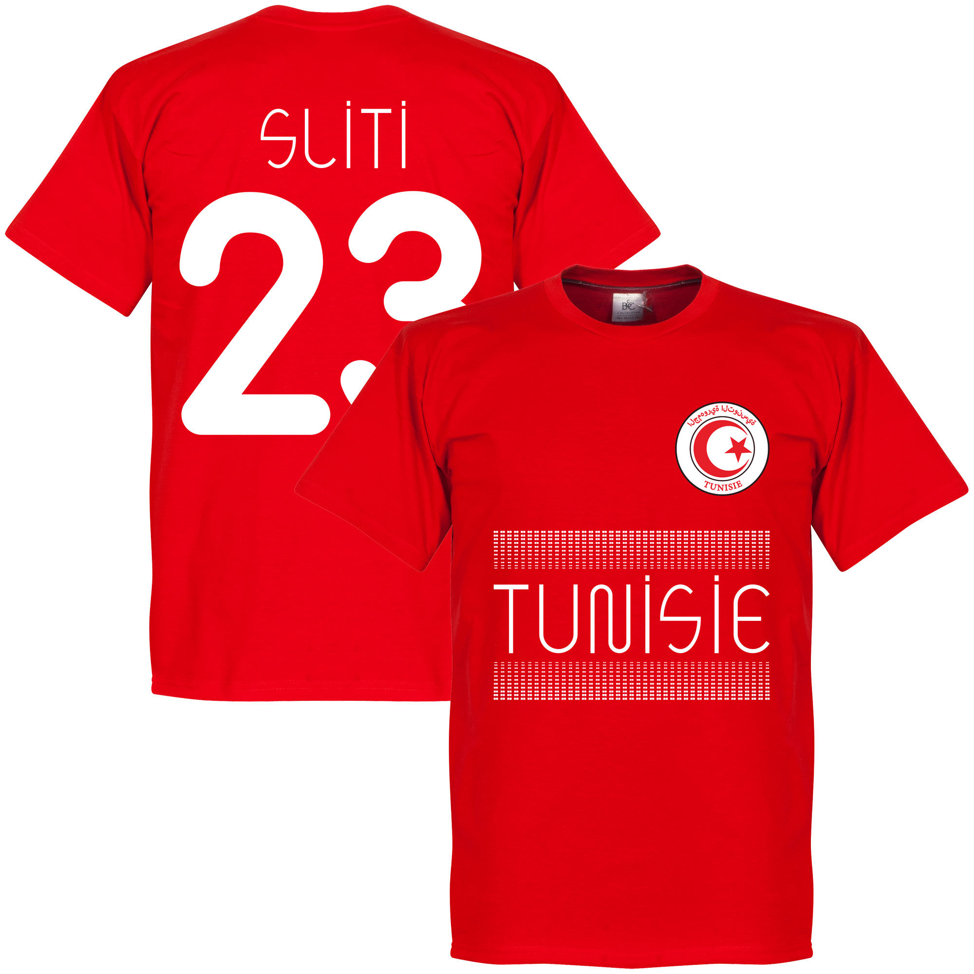 Tunisko - Tričko - červené, číslo 23, Naïm Sliti