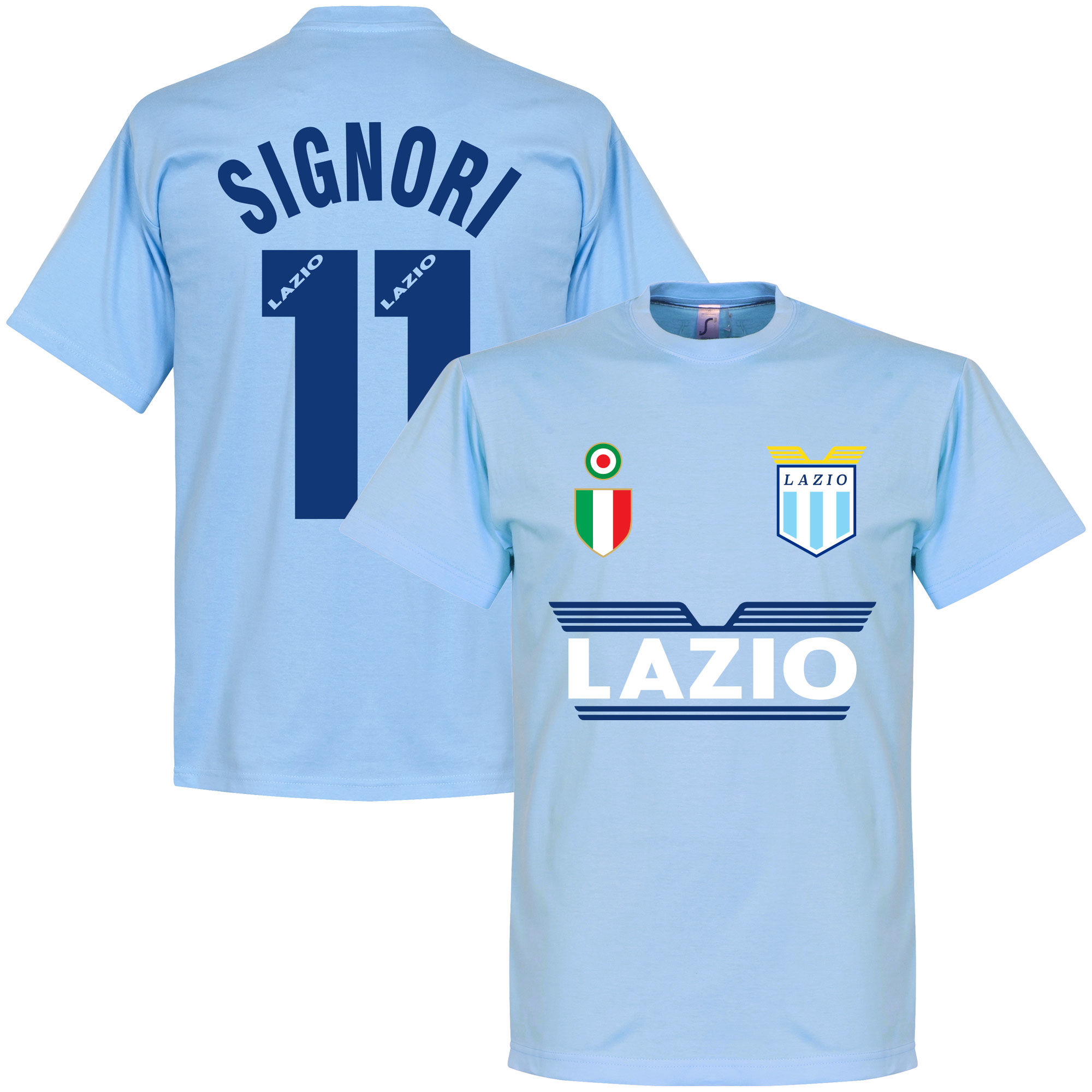 SS Lazio - Tričko - Giuseppe Signori, číslo 11, modré