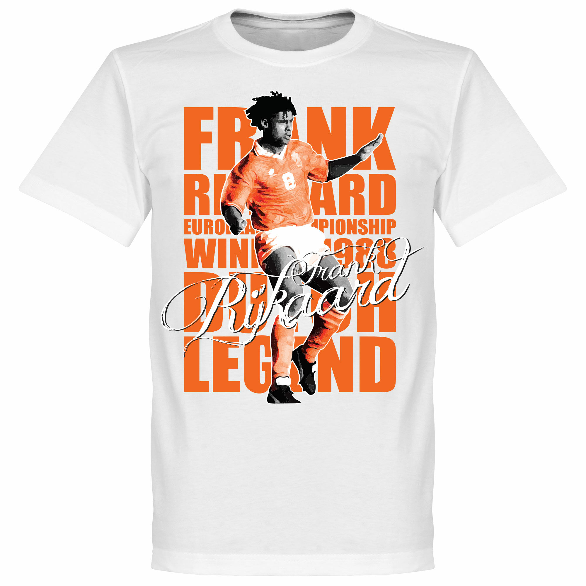 Nizozemí - Tričko "Legend" - Frank Rijkaard, bílé