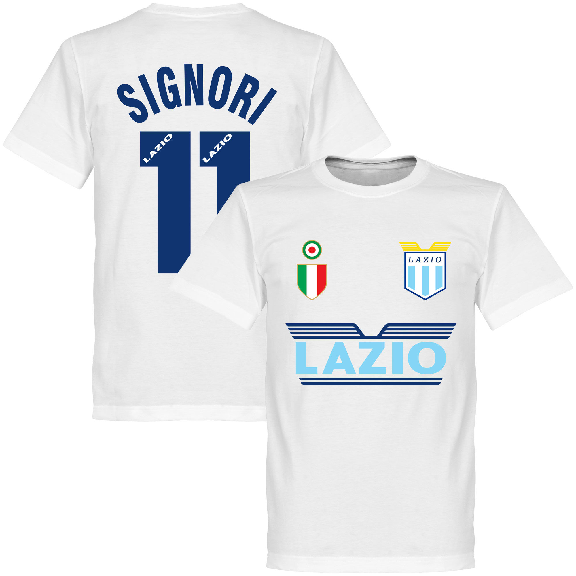 SS Lazio - Tričko - Giuseppe Signori, bílé, číslo 11