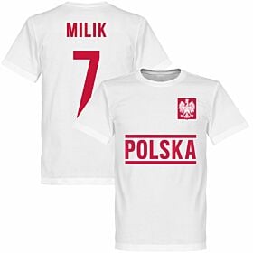 Poland Milik Team Tee - White