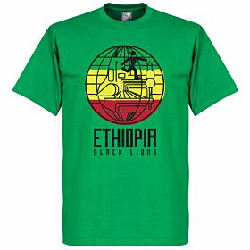 Ethiopia Black Lions Tee - Green