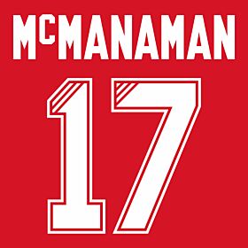 McManaman 17 (Retro Flock Printing) 95-96 Liverpool Home