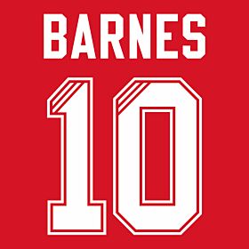 Barnes 10 (Retro Flock Printing) 95-96 Liverpool Home