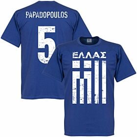 Greece Papadopoulos Tee - Royal