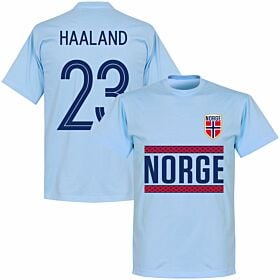 Norway Haaland 23 Team KIDS T-shirt - Sky Blue