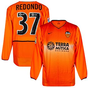 Nike Valencia CF 2002-2003 Away L/S Jersey - NEW Condition - Player Issue - REDONDO #37 - Size M