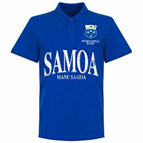 Samoa Rugby Polo Shirt - Royal