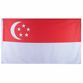 Singapore Large National Flag (90x150cm approx)