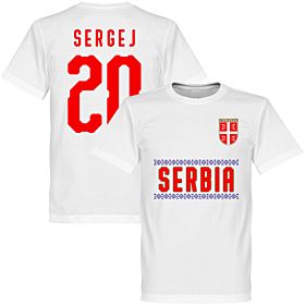 Serbia Sergej 20 Team Tee - White
