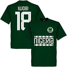 Nigeria Iwobi 18 Team Tee - Bottle Green