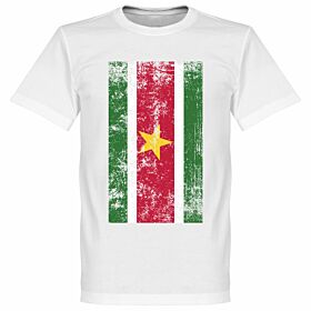 Suriname Flag Tee - White