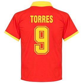 1970's Spain Home Retro Shirt + Torres 9 (Fan Style)