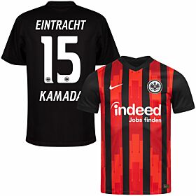 20-21 Eintracht Frankfurt Home Shirt + Kamada 15 (Official Printing)