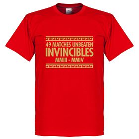 The Invincibles 49 Unbeaten Tee - Red