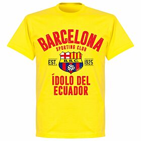 Barcelona Sport Club Established T-shirt - Lemon Yellow