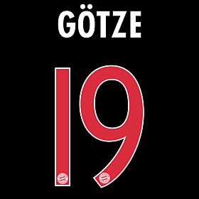 Götze 19
 - Bayern Munich 3rd Official Name & Number 2015 / 2016