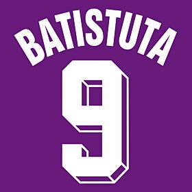 Batistuta 9 (Retro Fan Style Printing) 20-21 Fiorentina Home