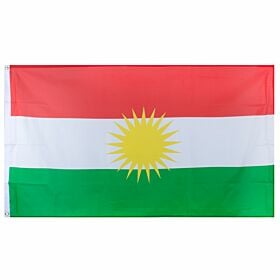Kurdistan Large National Flag (90x150cm approx)