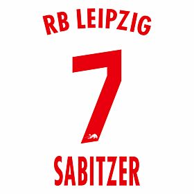 Sabitzer 7 (Official Printing) - 20-21 RB Leipzig Home