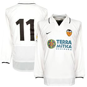 Nike CF Valencia 2002-2003 Home Jersey L/S - NEW - SANCHEZ 11 - MATCH ISSUE