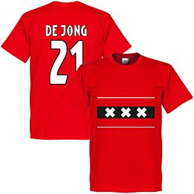 Amsterdam Team De Jong 21 Tee - Red