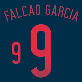 Falcao Garcia 9 - Colombia Away Official Name & Number 2014 / 2015