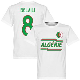 Algeria Belaili 8 Team T-Shirt - White