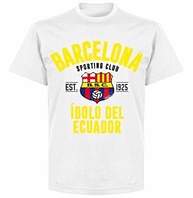 Barcelona Sporting Club Established T-shirt - White