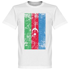 Azerbaijan Flag Tee - White