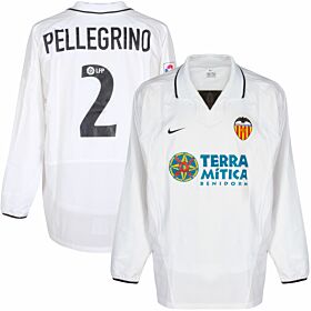 Nike Valencia 2002-2003 Home Jersey Pellegrino No.2 Player Issue - NEW Condition - Size L
