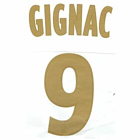Gignac 9 - Olympique Marseille Home Official Name & Number 2013 / 2014