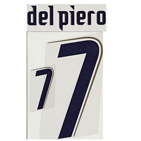 Del Piero 7 - 06-07 Italy Away Official Name & Number
